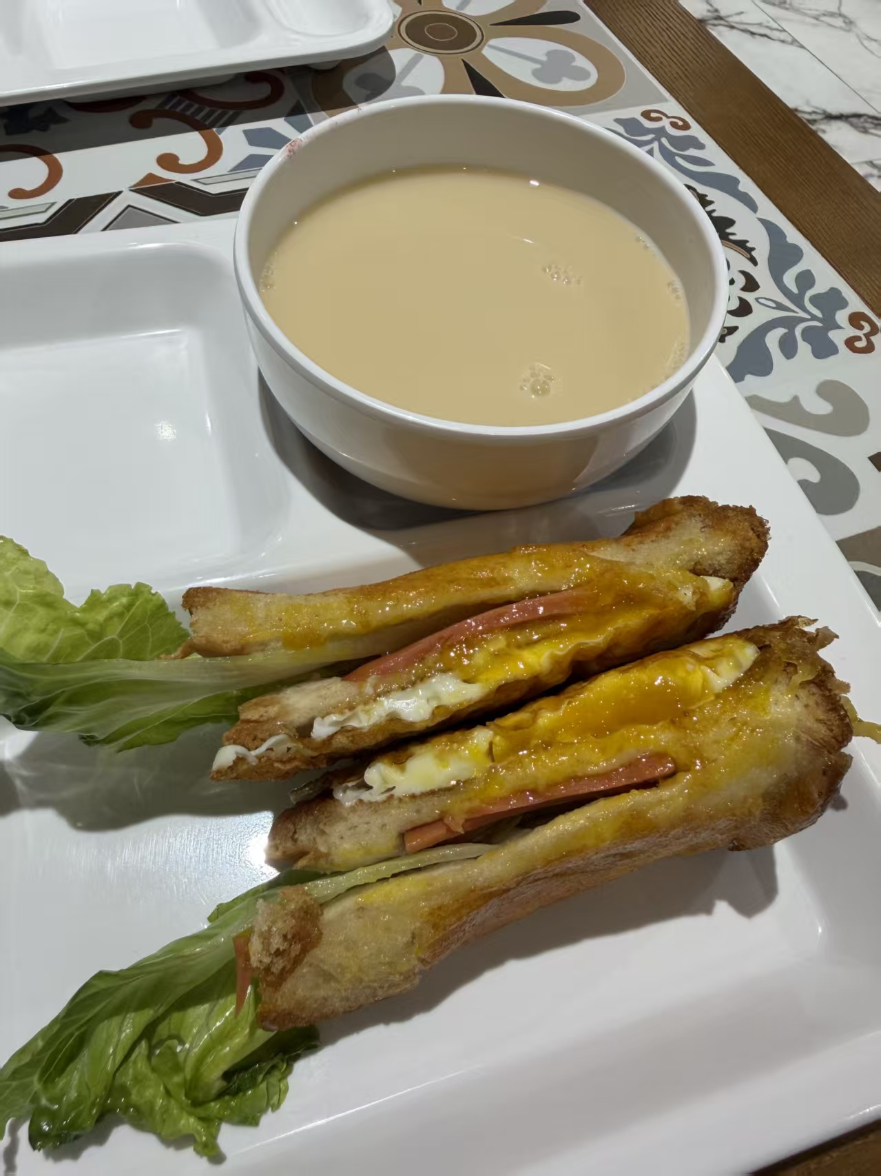 三明治奶茶套餐